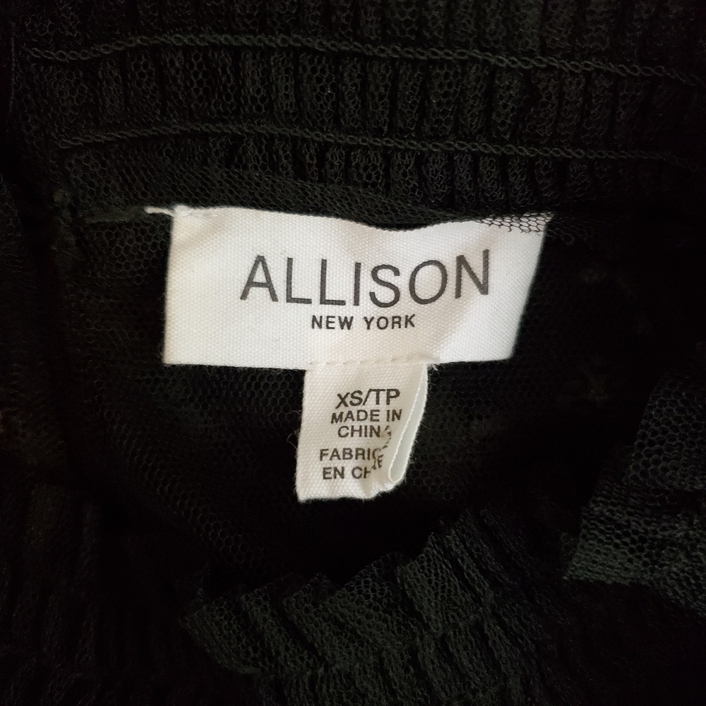 Allison New York Illusion Black Sheer Blouse - Picture 8 of 8